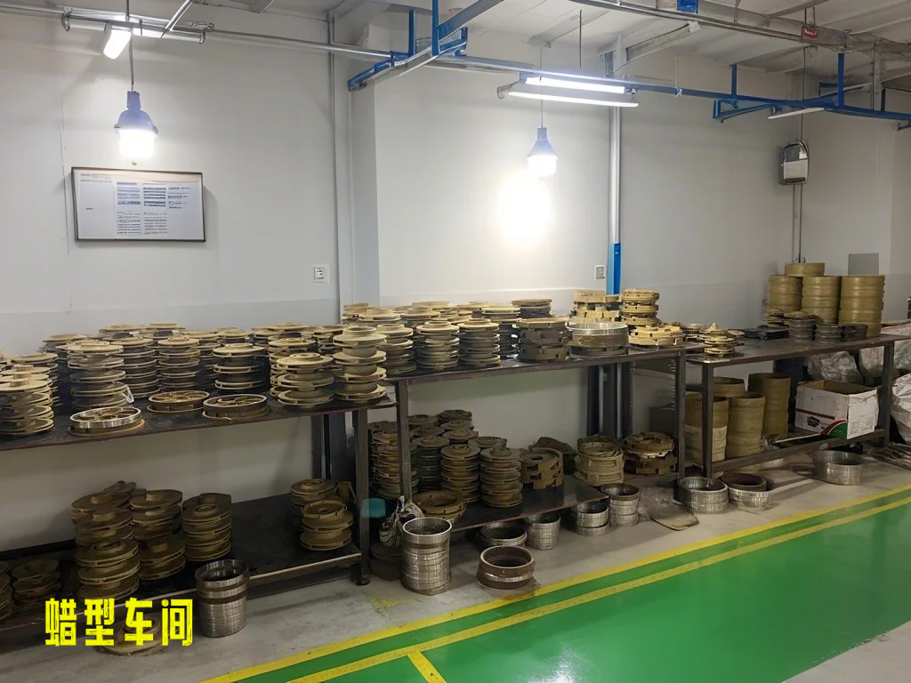 蜡型车间一角