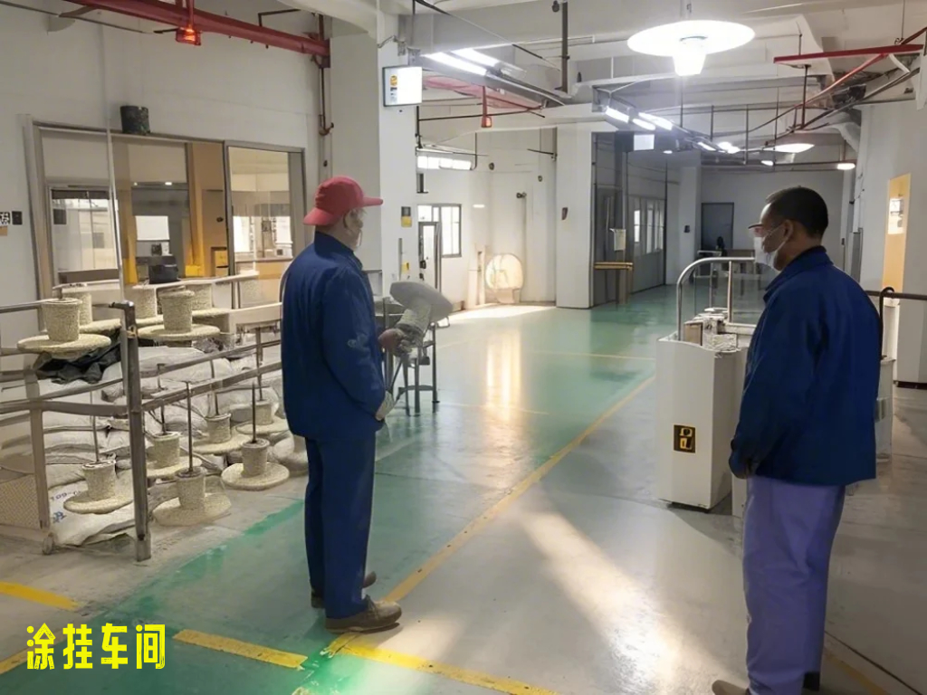 涂挂车间一角